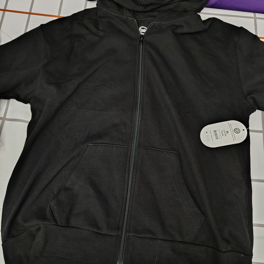 Wonder Nation Black Zip-Up Hoodie